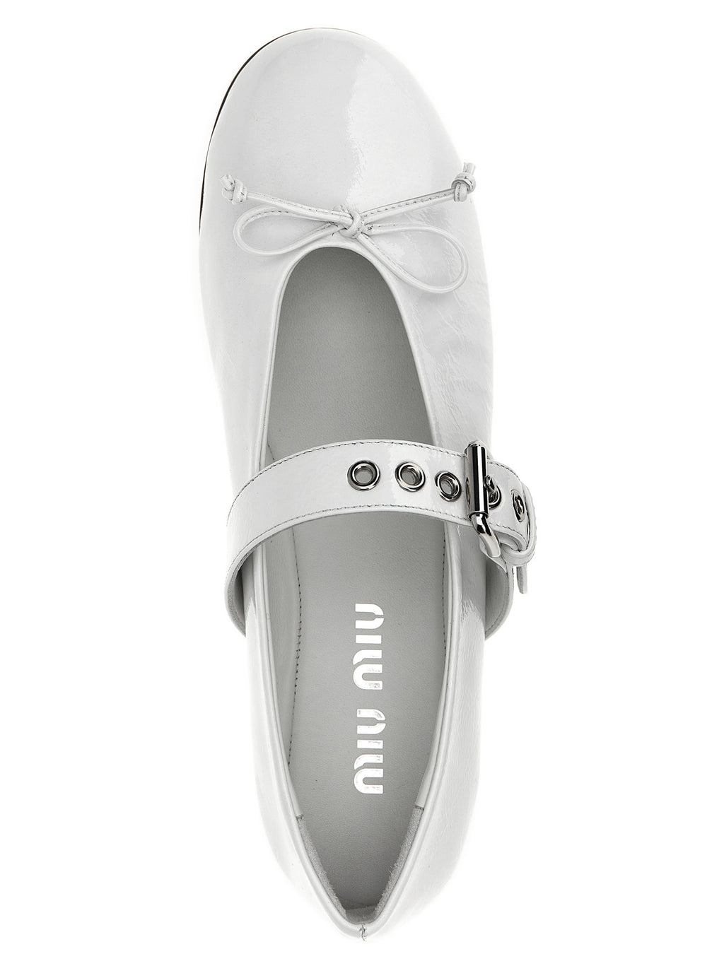 Miu Miu | White Calfskin Ballet Flats