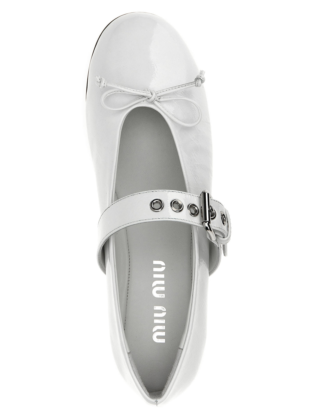 Miu Miu | White Calfskin Ballet Flats