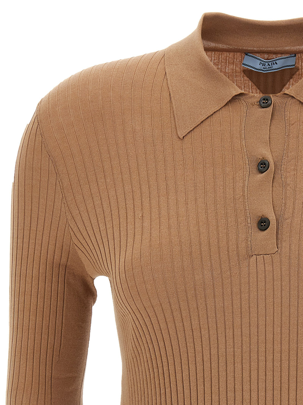 Prada | Beige Cotton Polo Shirt