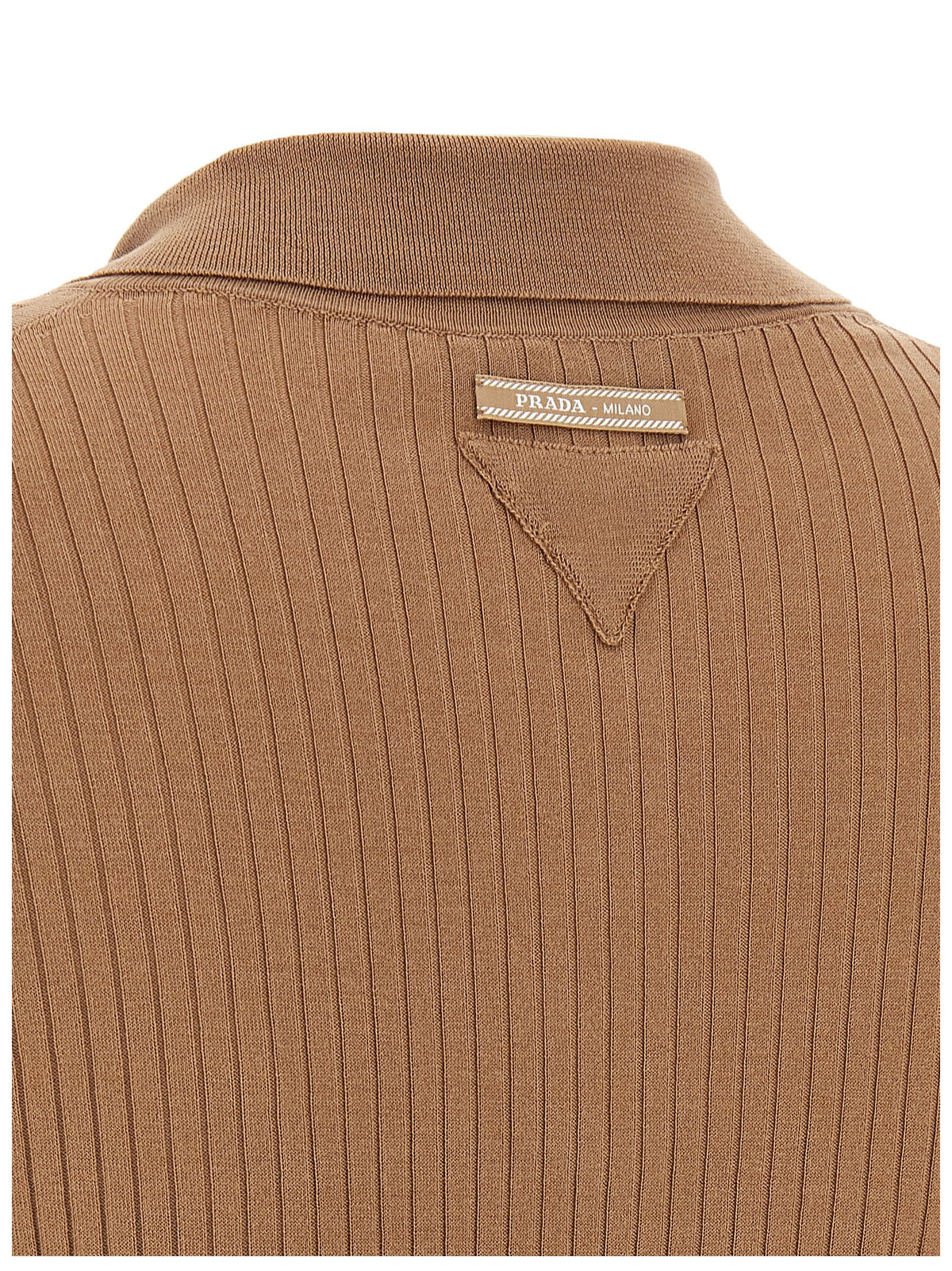 Prada | Beige Cotton Polo Shirt