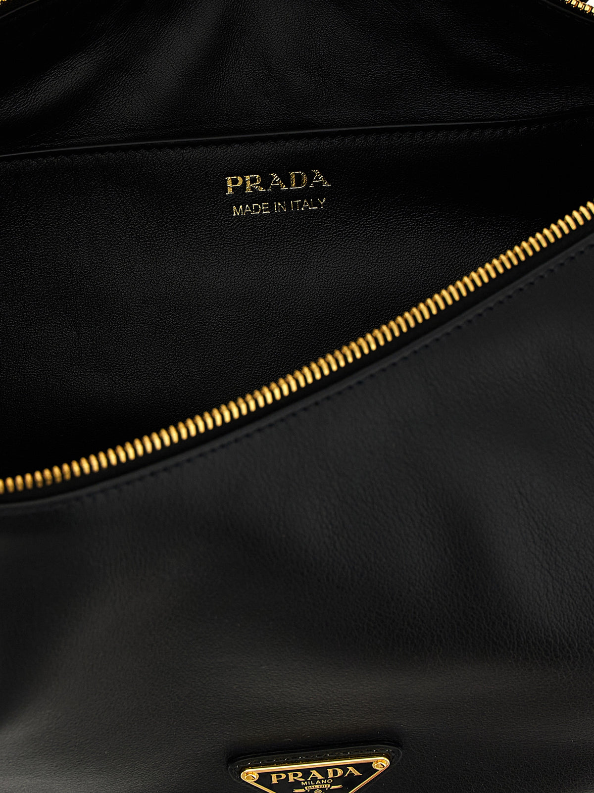 Prada | Black Calfskin Shoulder Bag