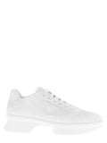Prada | White Polyester Athletic Sneakers