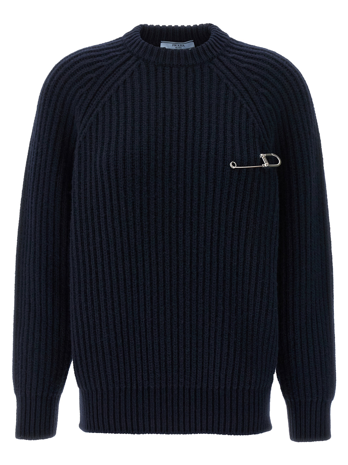 Prada | Blue Virgin Wool Cardigan