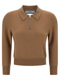 Prada | Beige Cashmere Polo Shirt
