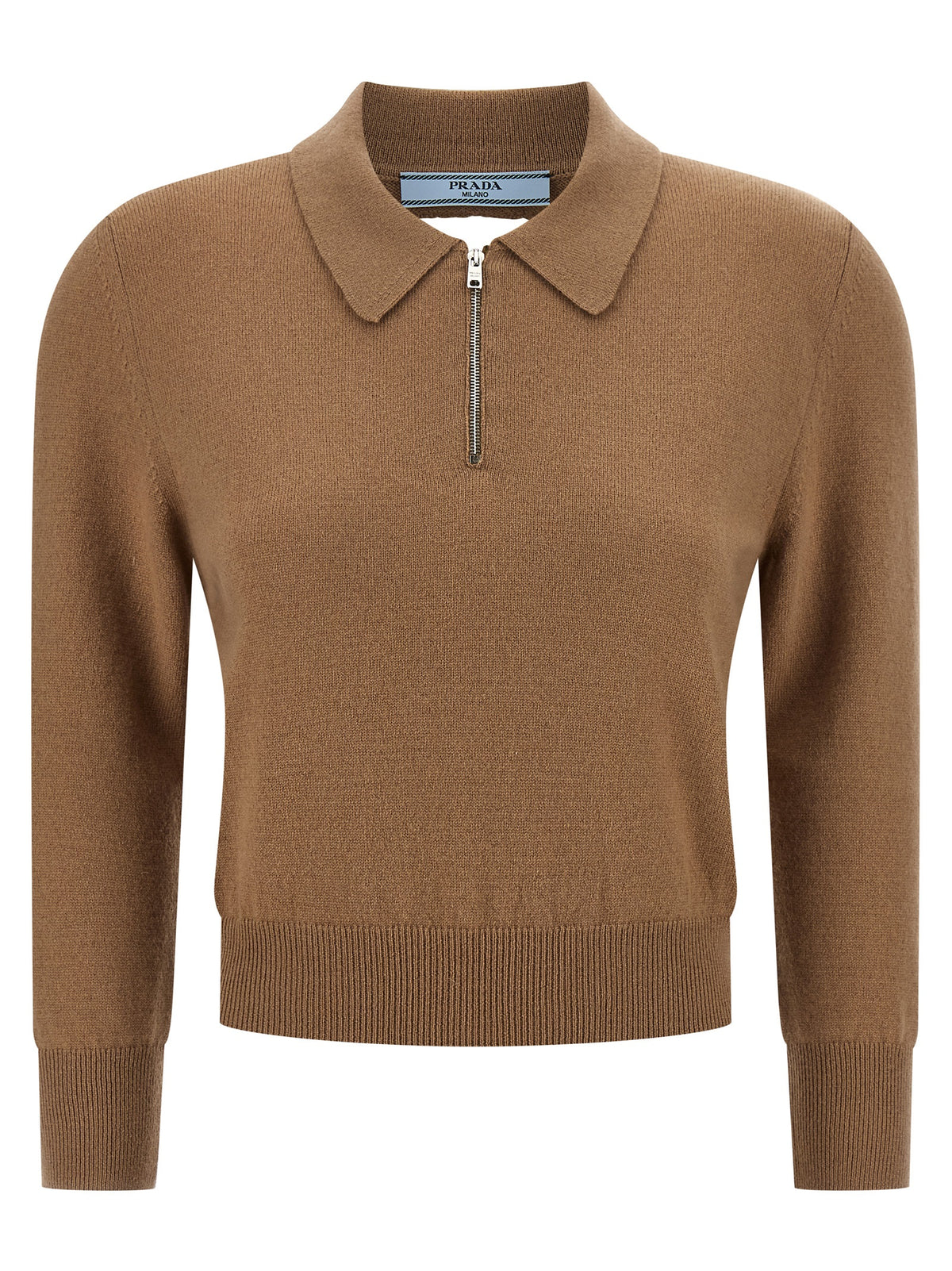 Prada | Beige Cashmere Polo Shirt