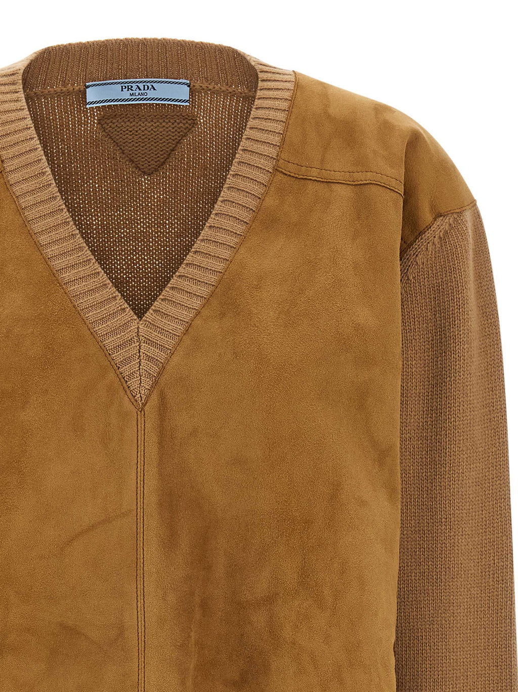 Prada | Brown Virgin Wool Cardigan