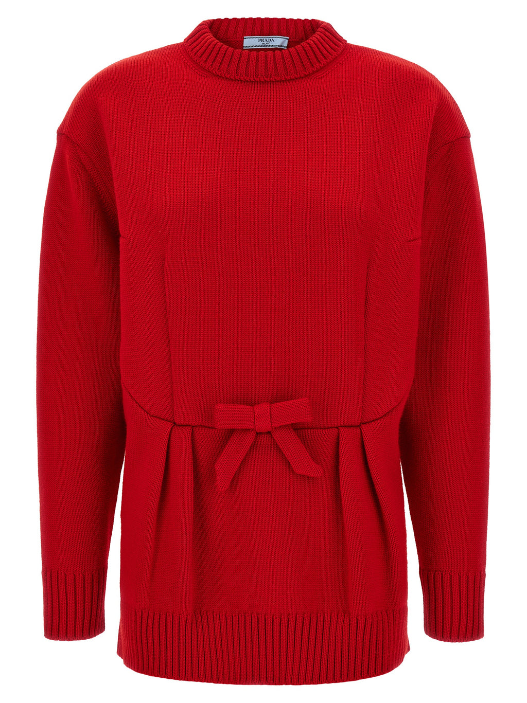 Prada | Red Virgin Wool Cardigan
