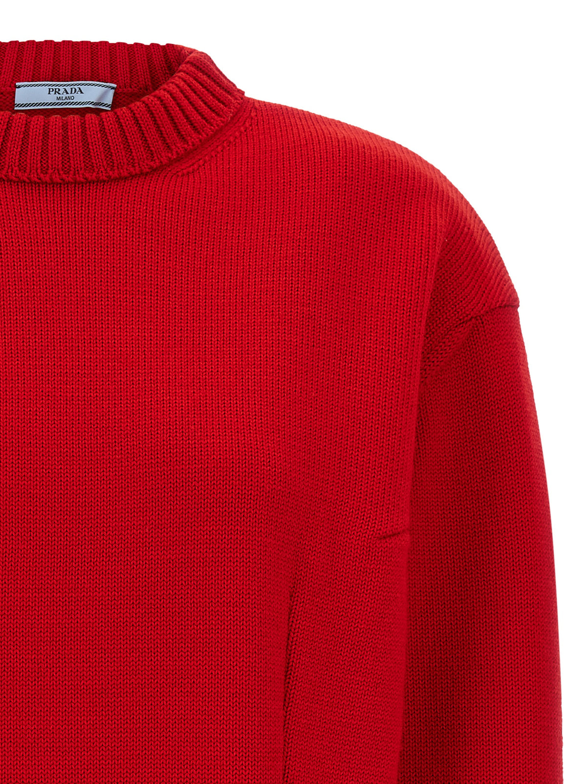 Prada | Red Virgin Wool Cardigan