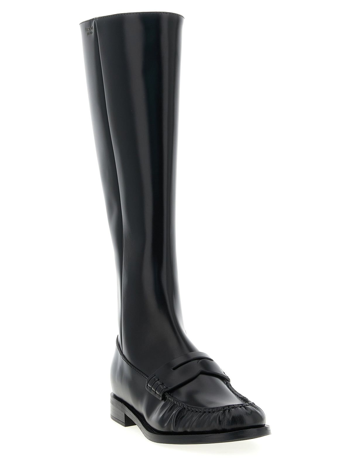 Prada | Black Calfskin Over The Knee