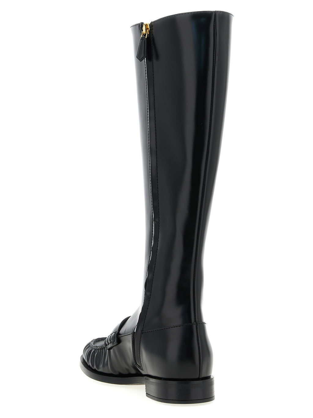Prada | Black Calfskin Over The Knee
