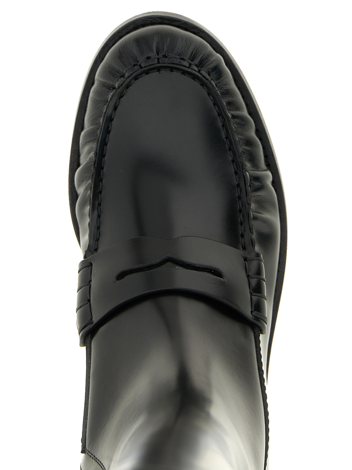 Prada | Black Calfskin Over The Knee