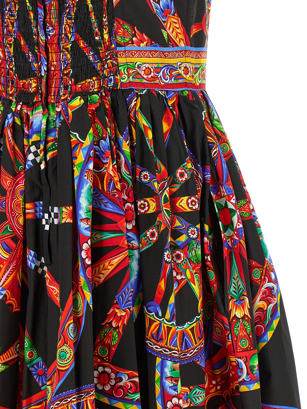 Dolce & Gabbana | Multicolor Cotton Midi Dress