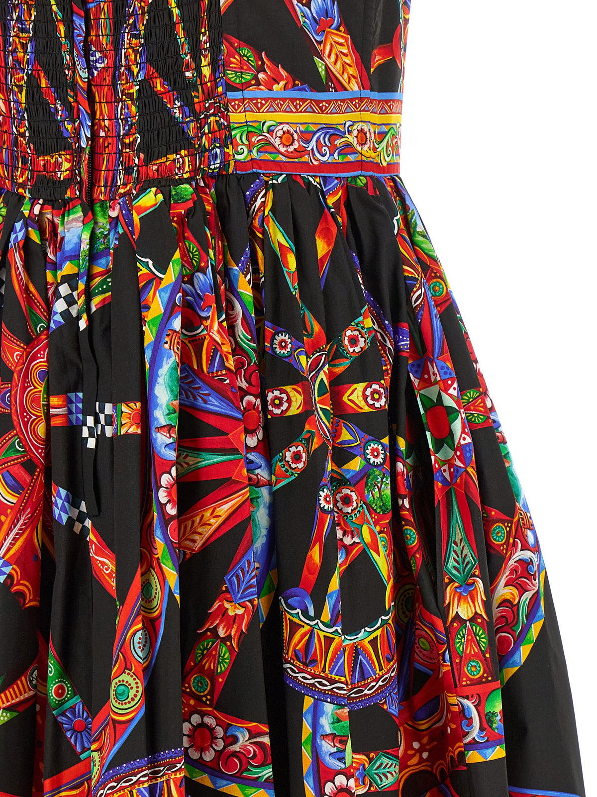 Dolce & Gabbana | Multicolor Cotton Midi Dress