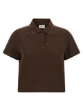 Saint Laurent | Brown Cotton Polo Shirt