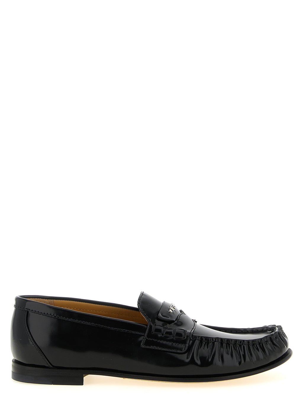 Fendi | Black Calfskin Slip-On Loafers