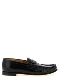 Fendi | Black Calfskin Slip-On Loafers