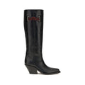 Chloé | Black Calf Leather Bos Taurus Over The Knee