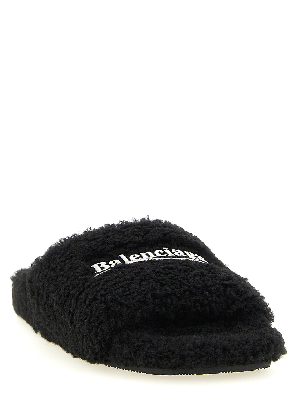Balenciaga | Black Polyester Slides