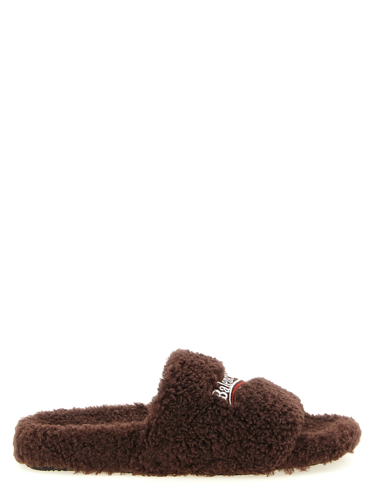Balenciaga | Brown Polyester Slides