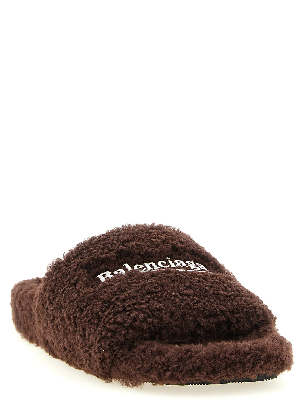 Balenciaga | Brown Polyester Slides