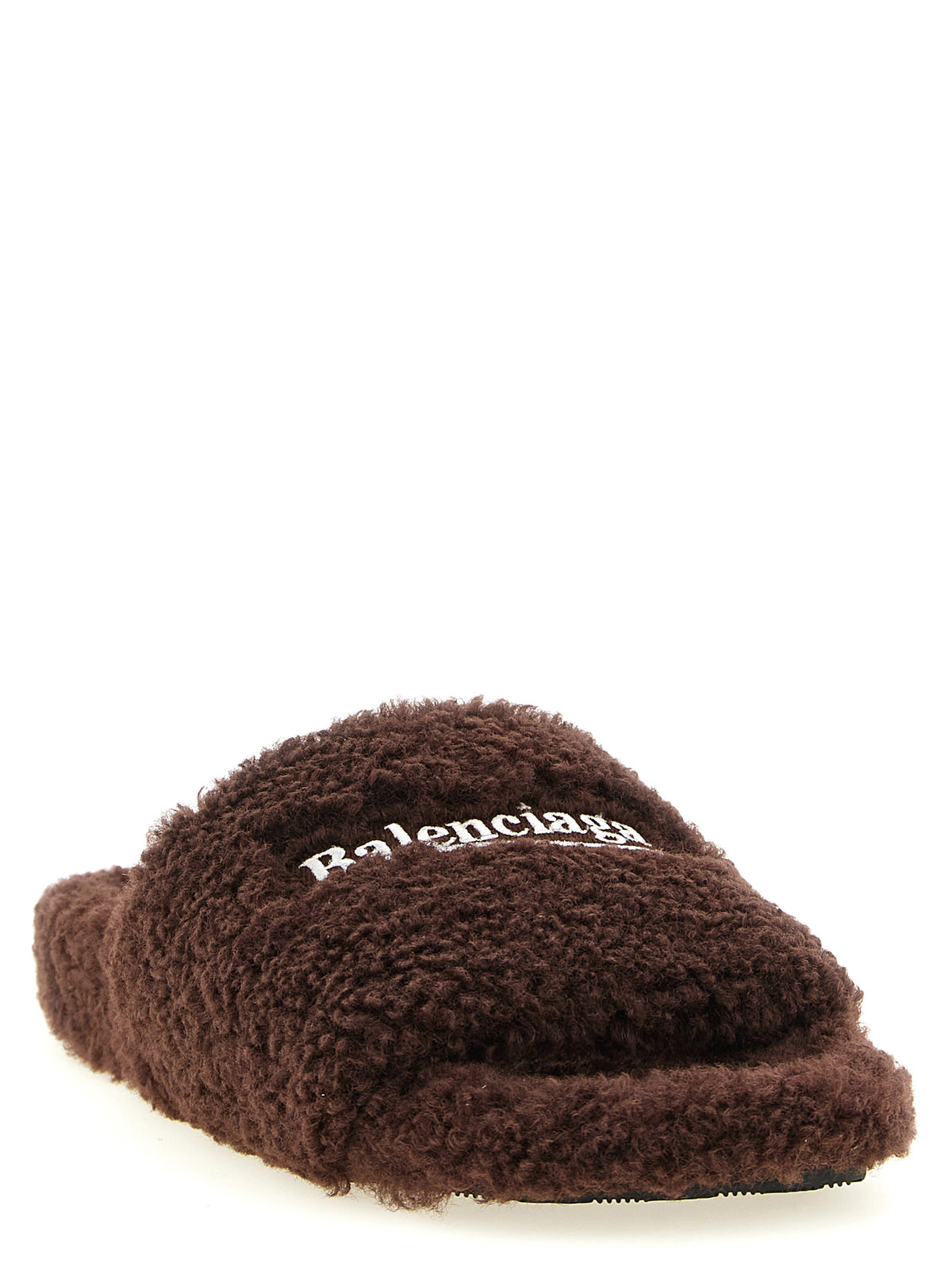 Balenciaga | Brown Polyester Slides