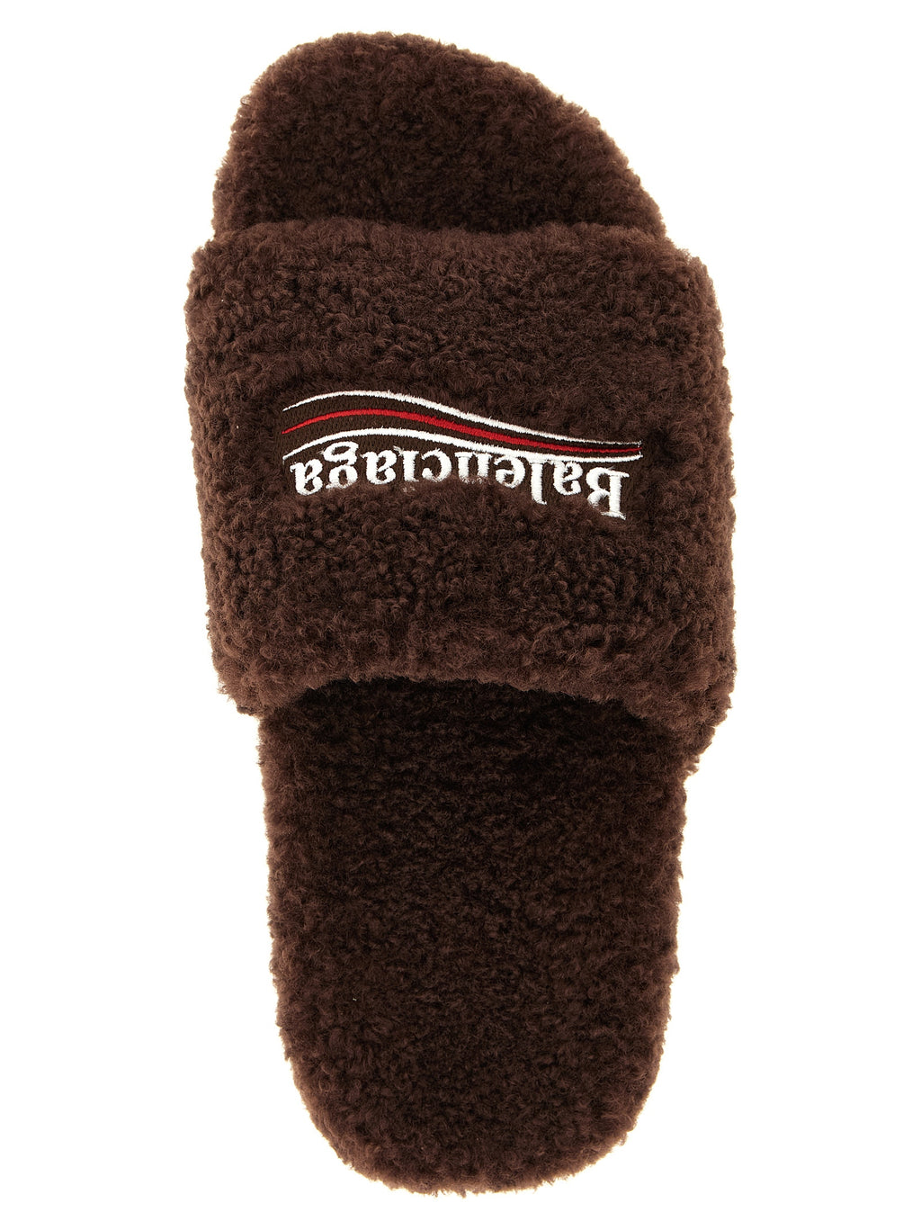 Balenciaga | Brown Polyester Slides