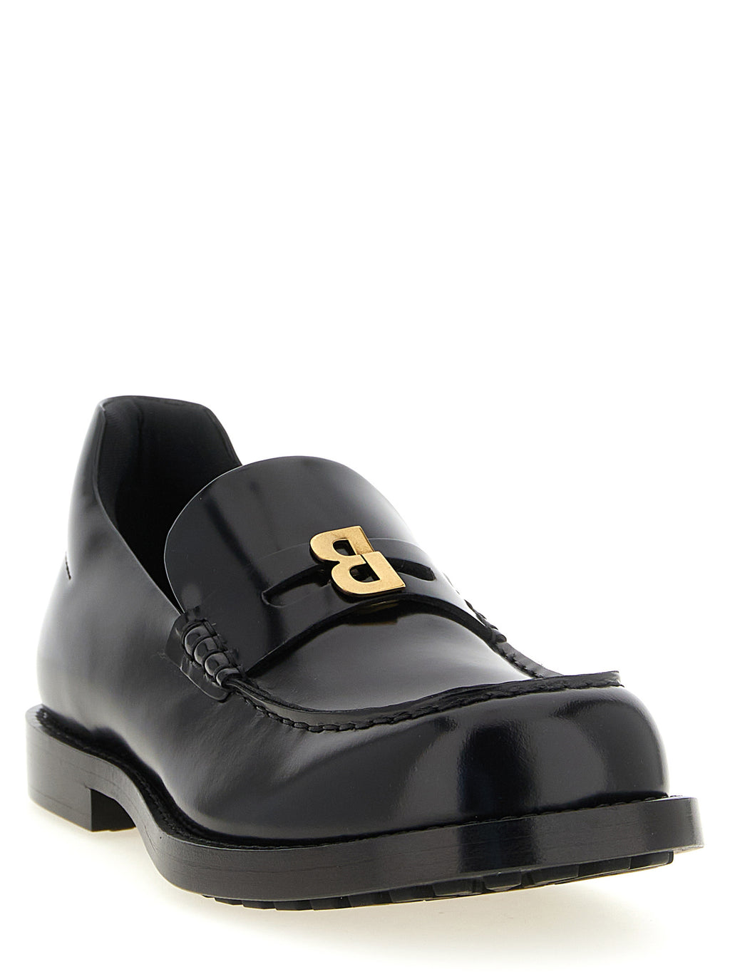 Balenciaga | Black Calfskin Slip-On Loafers