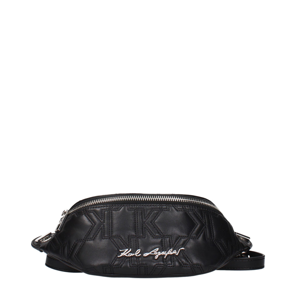 Karl Lagerfeld | Black Leather Backpack