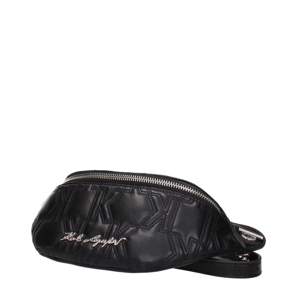 Karl Lagerfeld | Black Leather Backpack