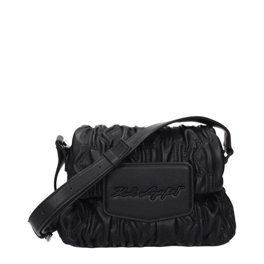 Karl Lagerfeld | Black Polyester Crossbody Bag