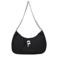 Karl Lagerfeld | Black Fabric Shoulder Bag