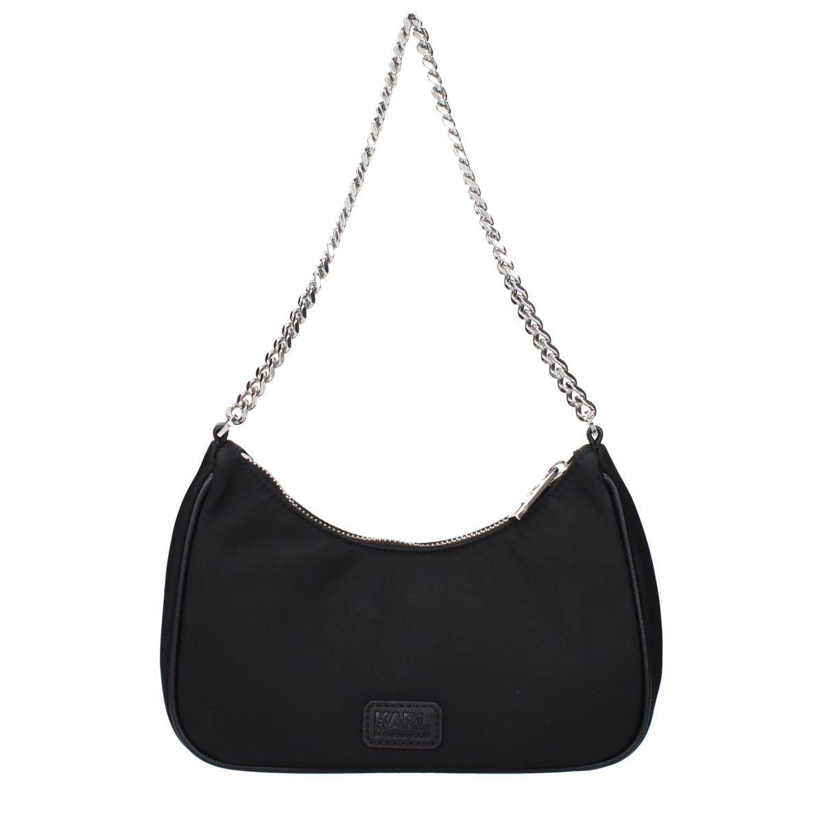 Karl Lagerfeld | Black Fabric Shoulder Bag
