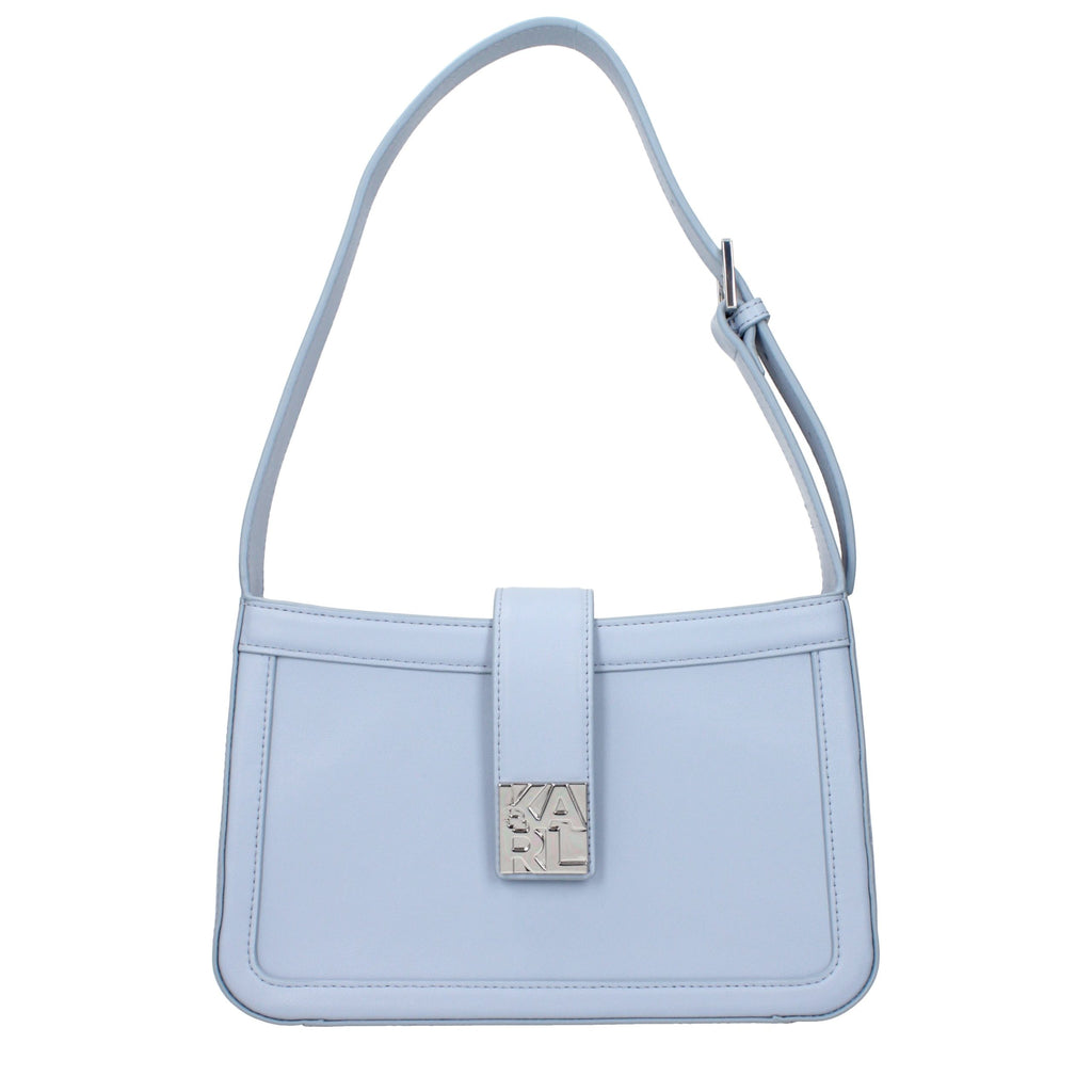 Karl Lagerfeld | Light Blue Leather Shoulder Bag