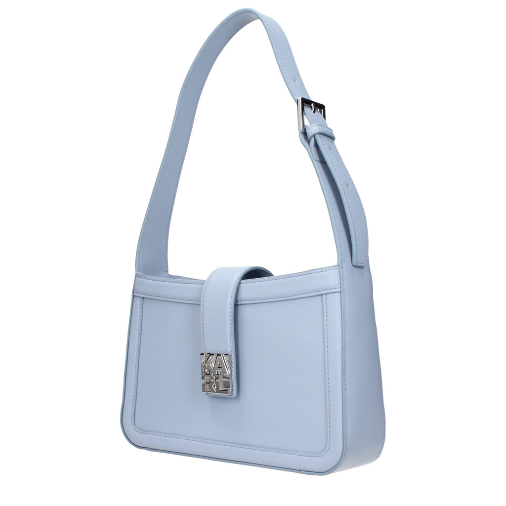 Karl Lagerfeld | Light Blue Leather Shoulder Bag