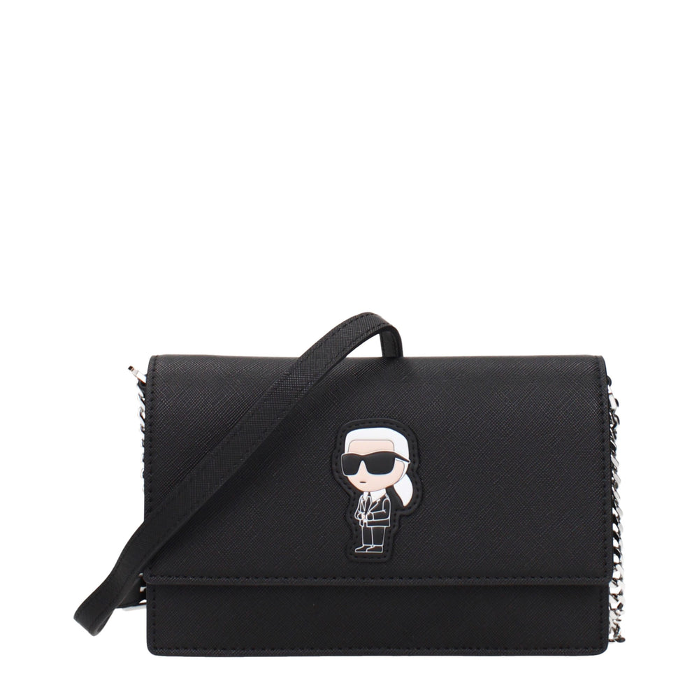 Karl Lagerfeld | Black Polyethylene Crossbody Bag