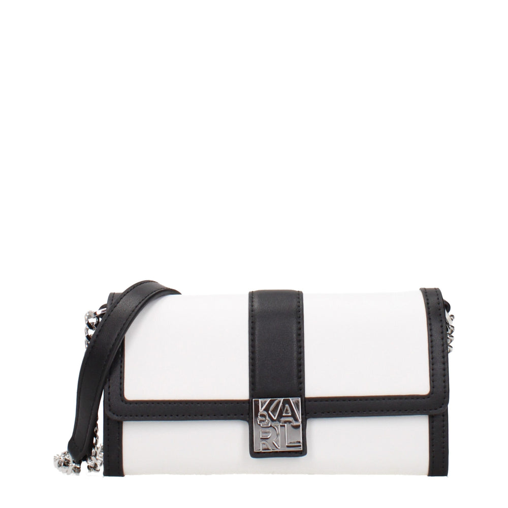 Karl Lagerfeld | White Leather Clutch Bag