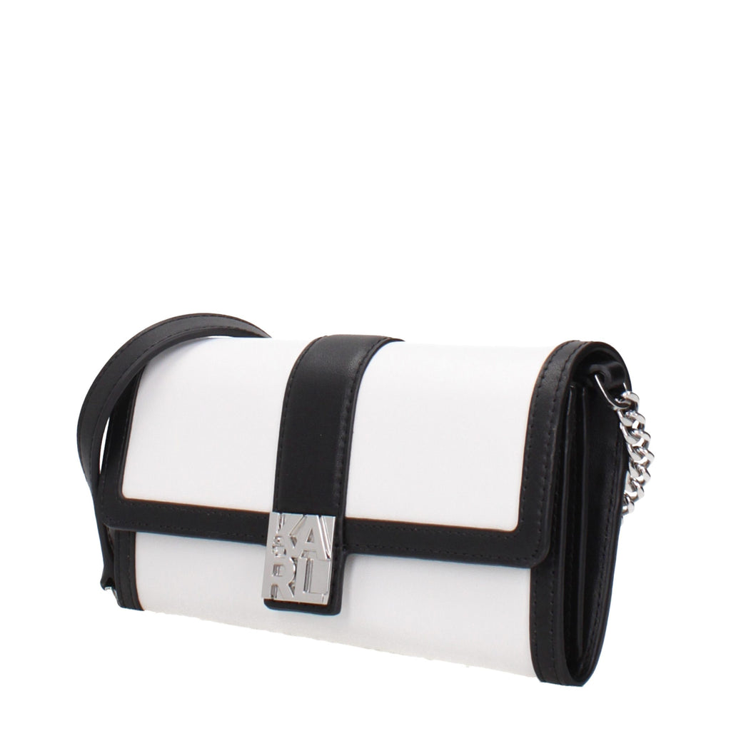 Karl Lagerfeld | White Leather Clutch Bag
