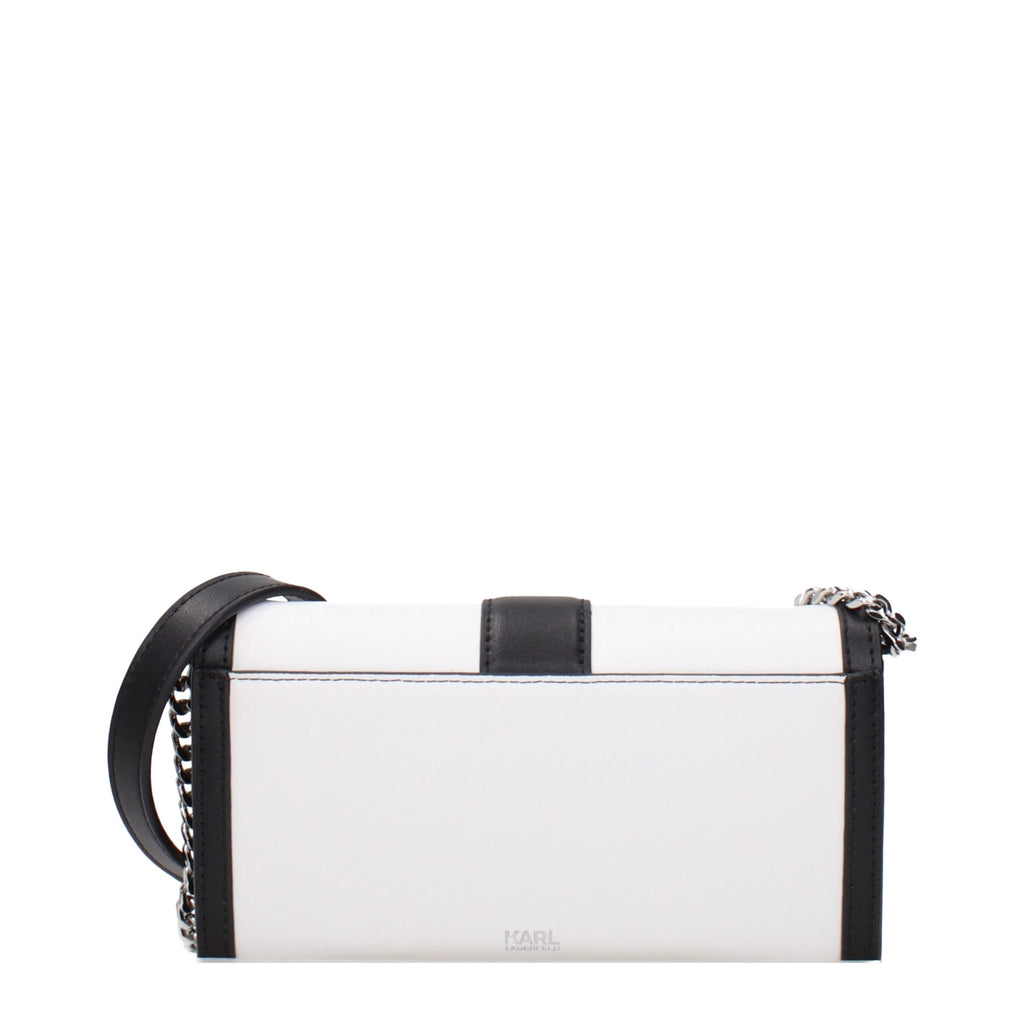 Karl Lagerfeld | White Leather Clutch Bag