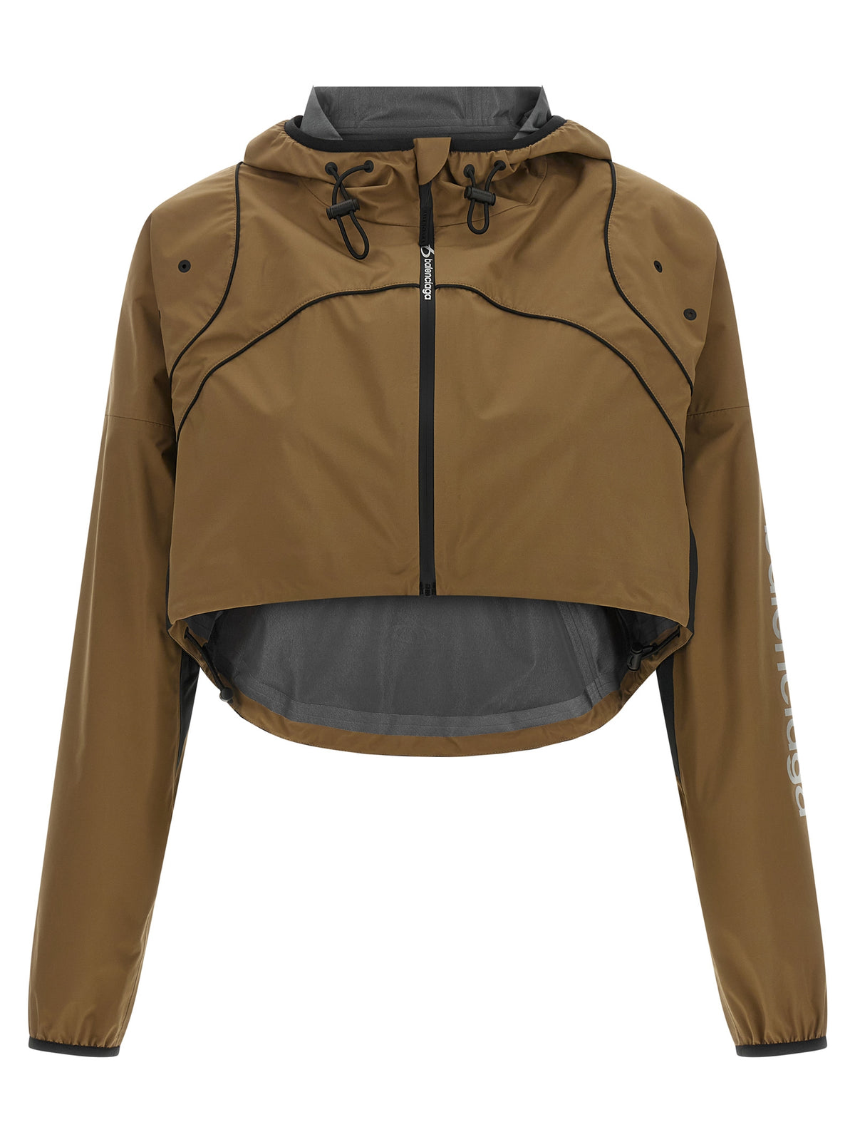 Balenciaga | Brown Polyester Shell Jacket