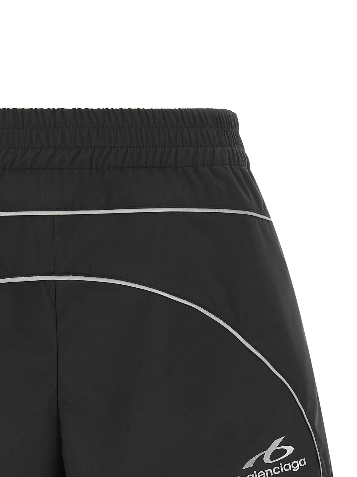 Balenciaga | Black Polyester Bermuda Shorts