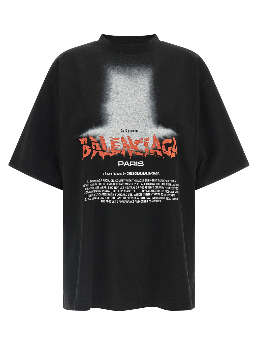 Balenciaga | Black Cotton T-Shirt