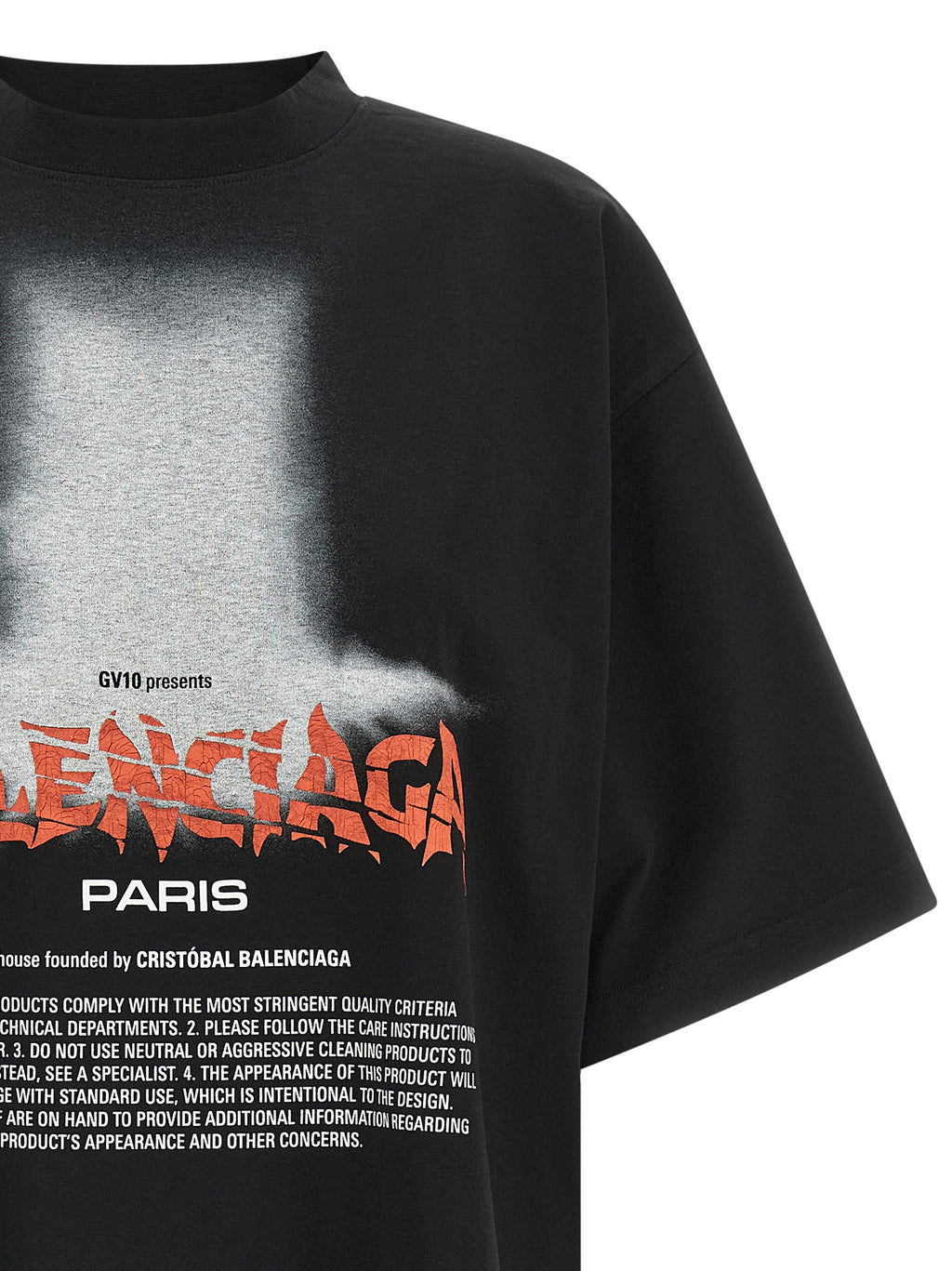 Balenciaga | Black Cotton T-Shirt