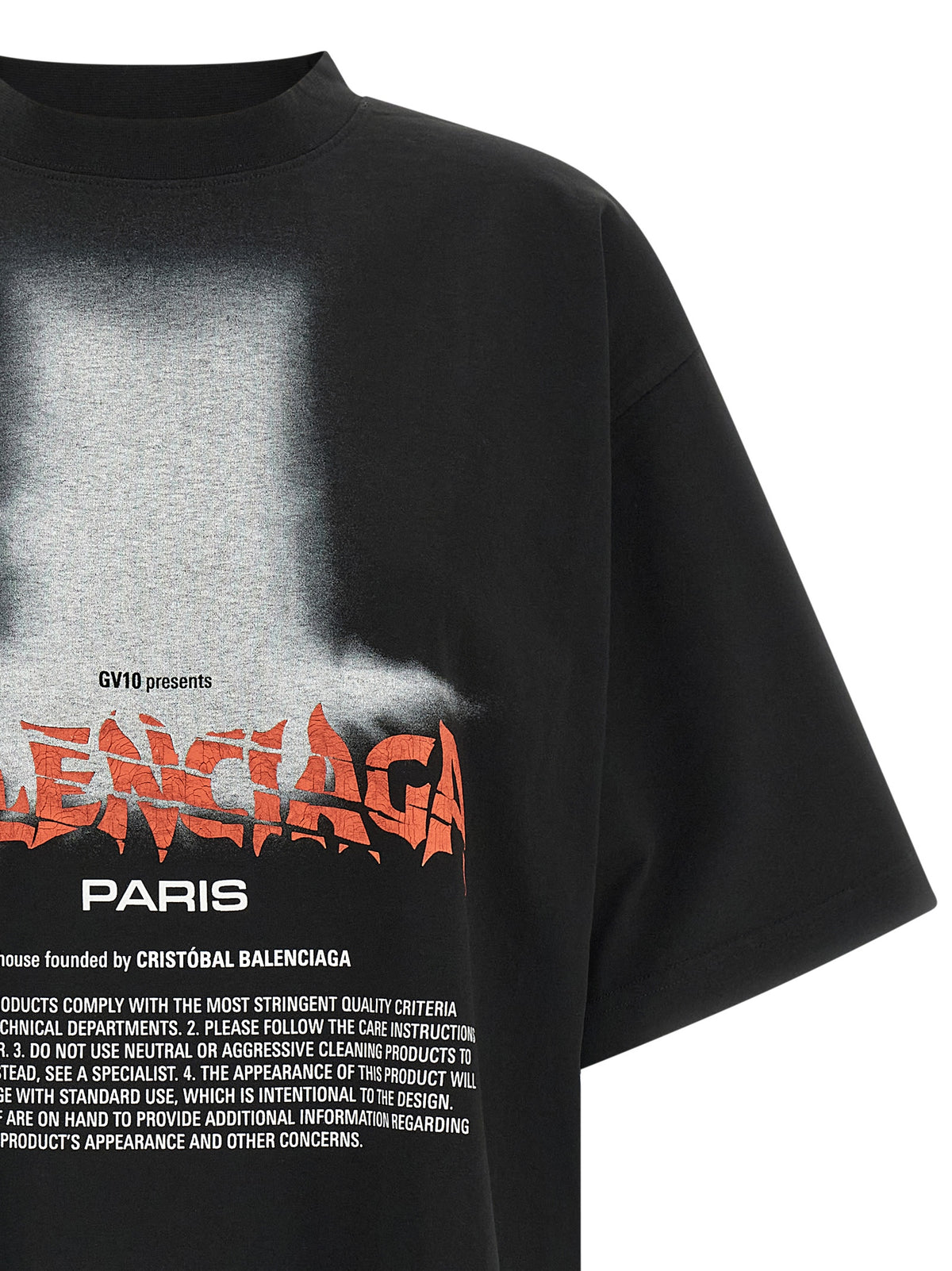 Balenciaga | Black Cotton T-Shirt