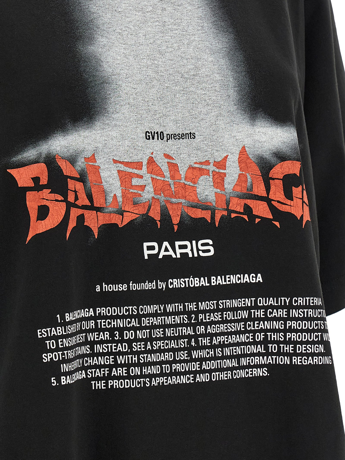 Balenciaga | Black Cotton T-Shirt