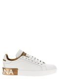 Dolce & Gabbana | Gold Calfskin Low Top Sneakers