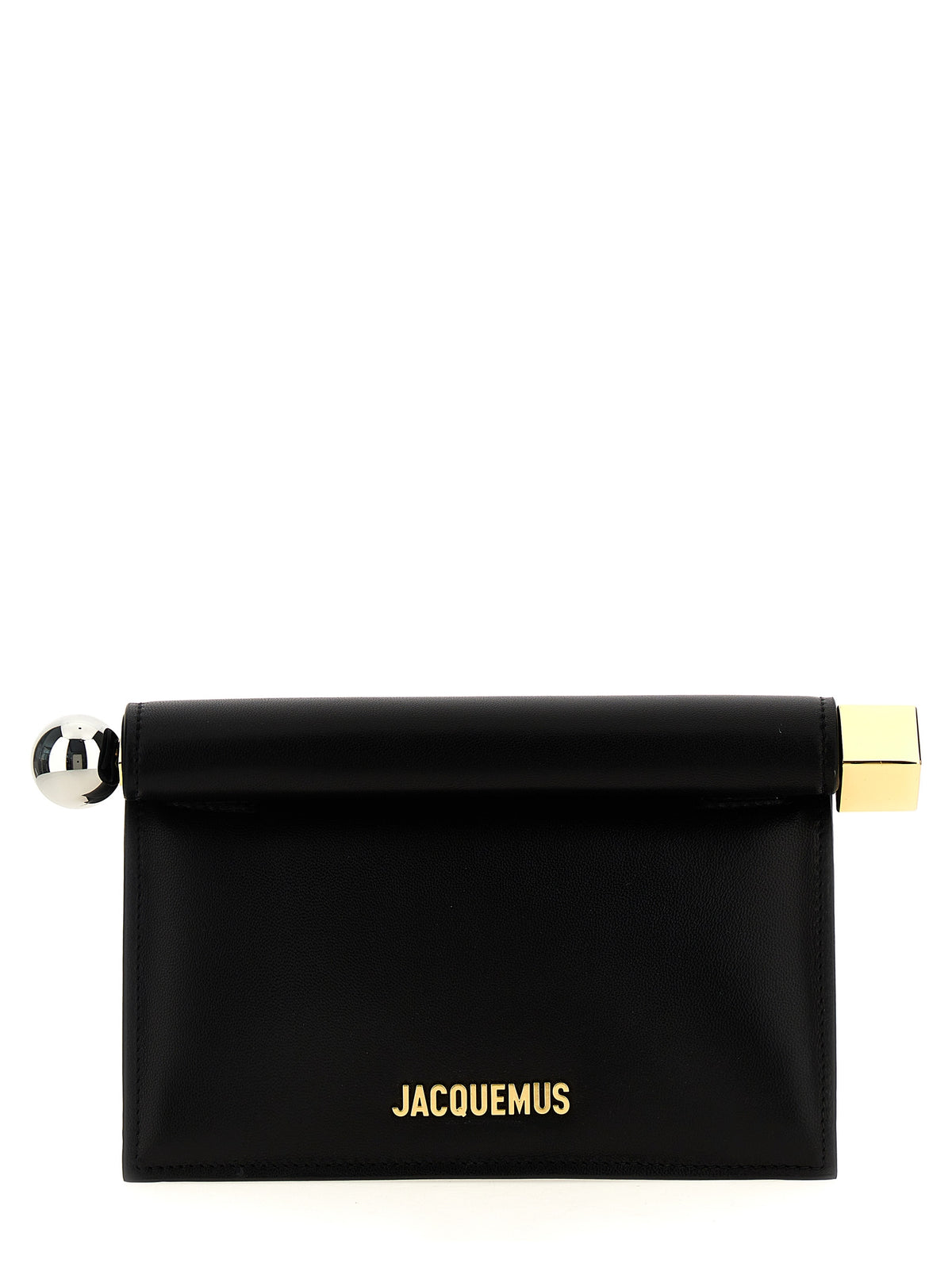 Jacquemus | Black Lamb Leather Clutch Bag