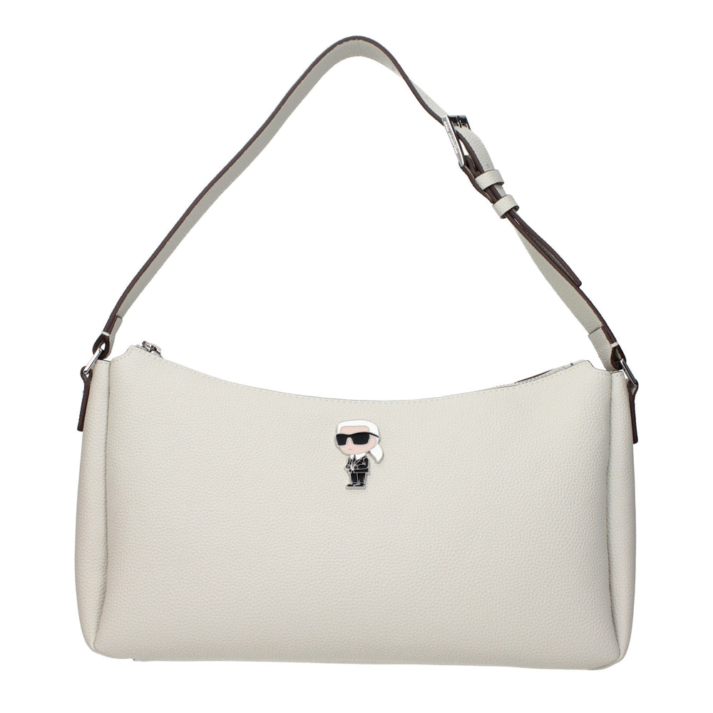 Karl Lagerfeld | Gray Leather Shoulder Bag