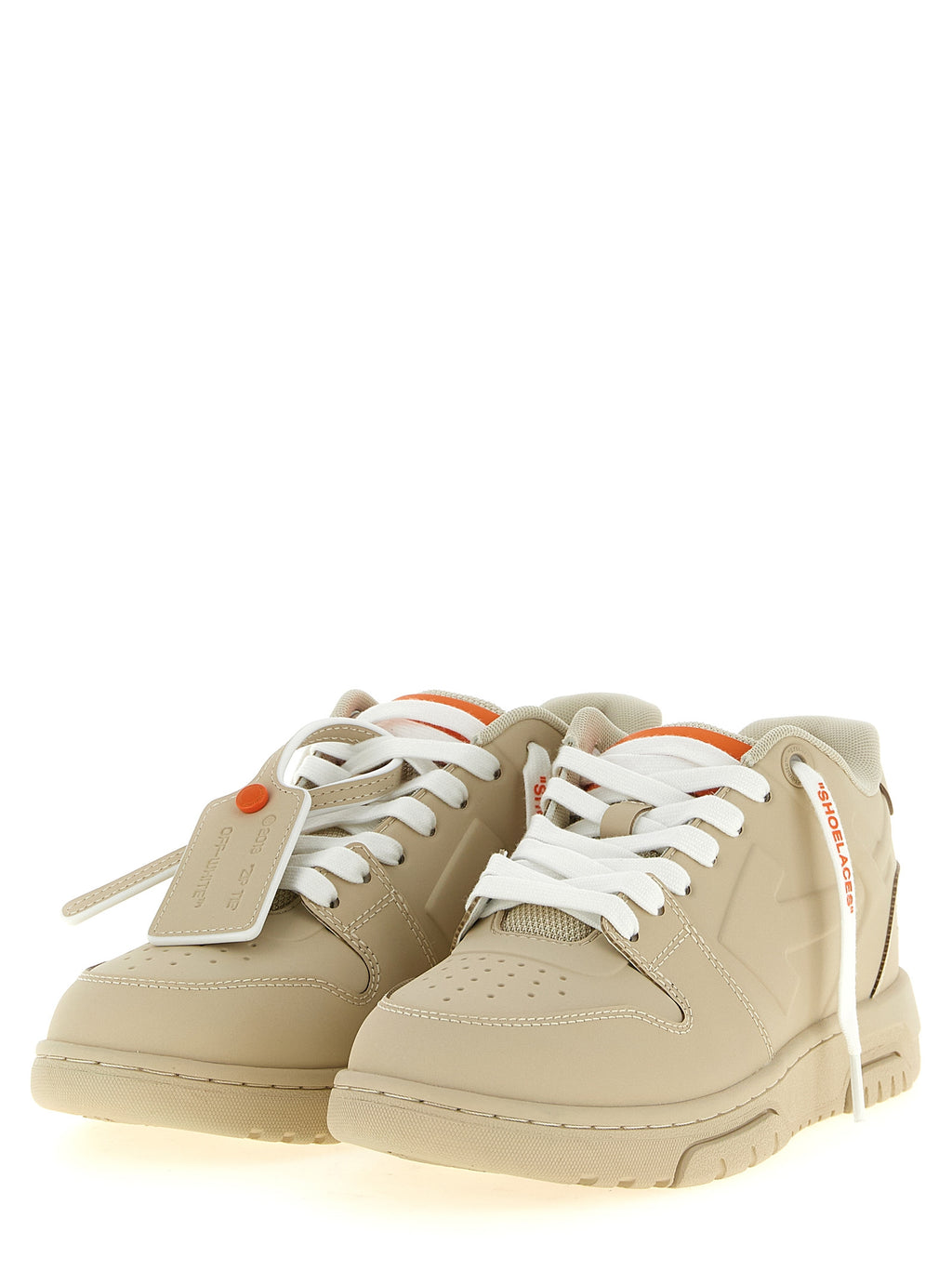 Off-White | Beige Plastic Athletic Sneakers