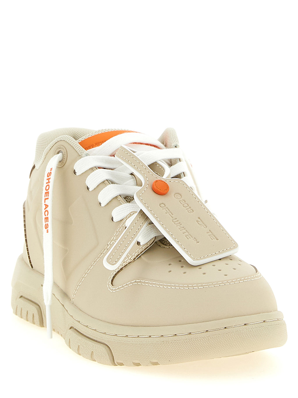 Off-White | Beige Plastic Athletic Sneakers