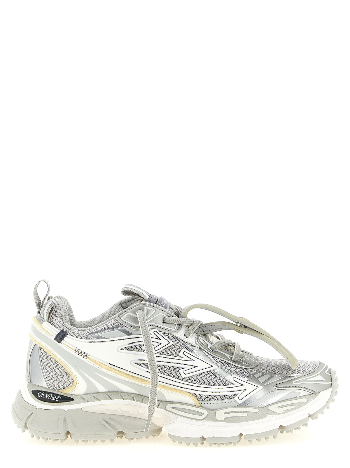 Off-White | Gray Polyethylene Athletic Sneakers